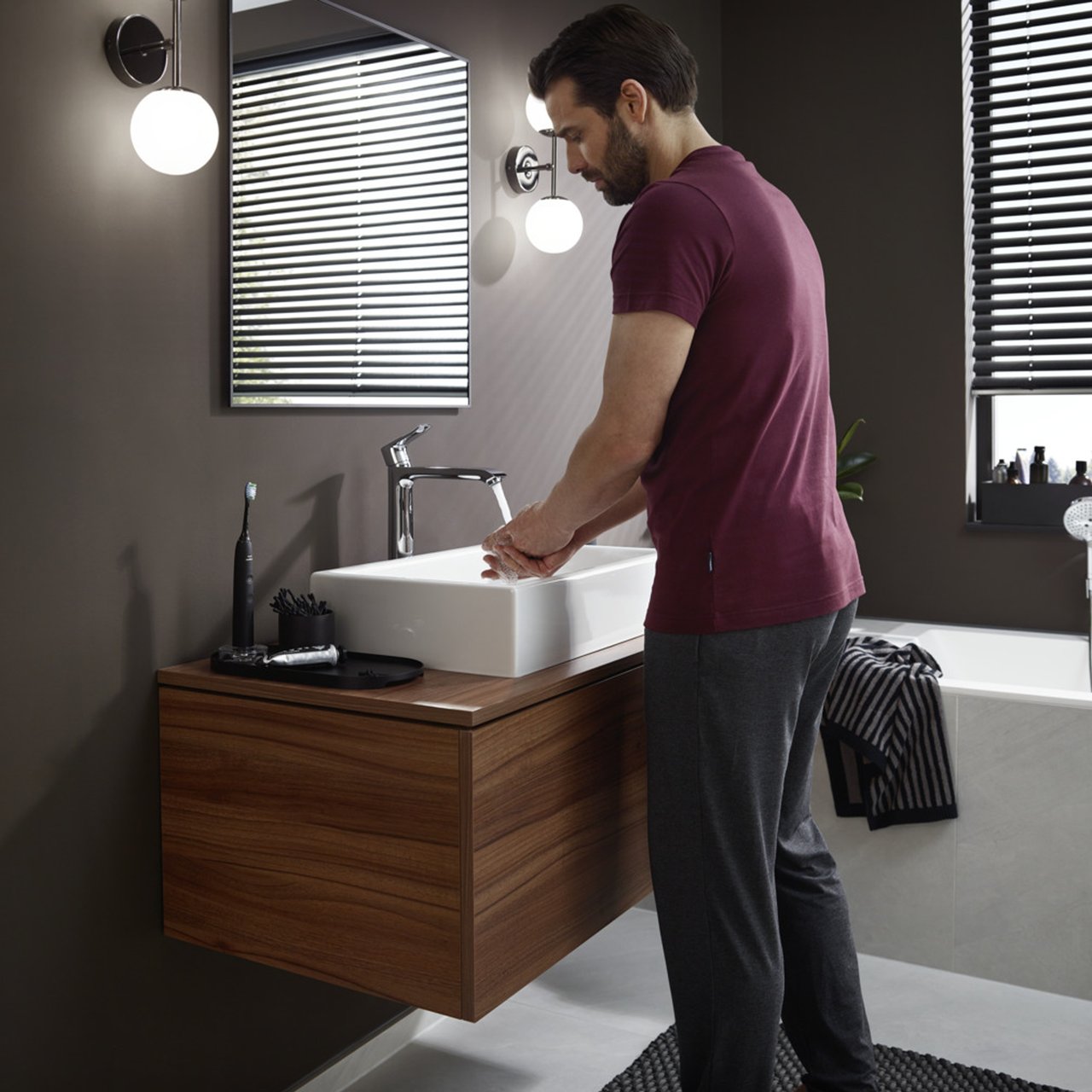 Hansgrohe Metris 260 verhoogde wastafelkraan Chroom
