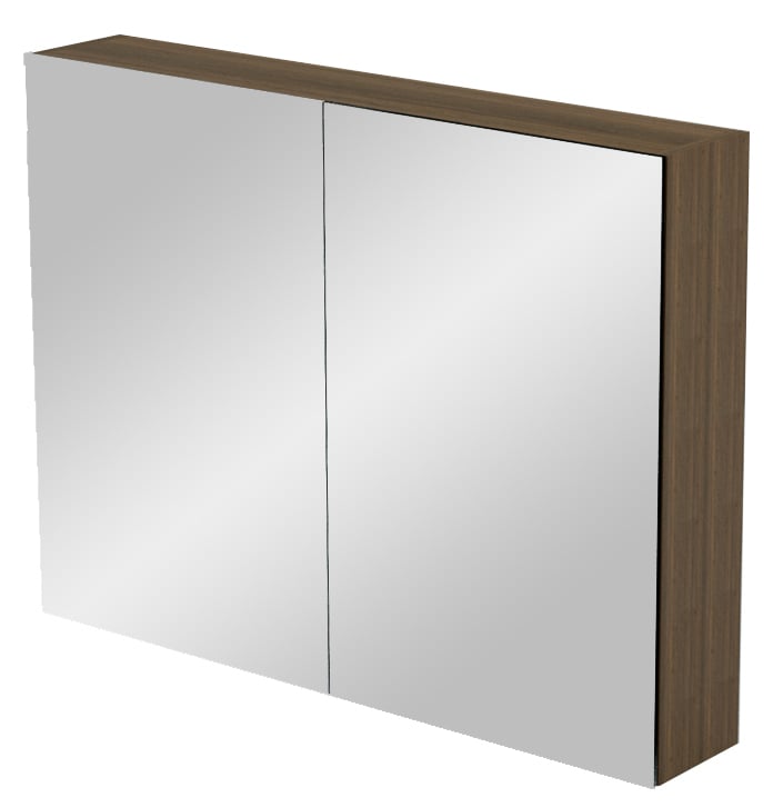 Balmani Mitra Spiegelschrank, 90 x 72 cm, amerikanischer Nussbaum