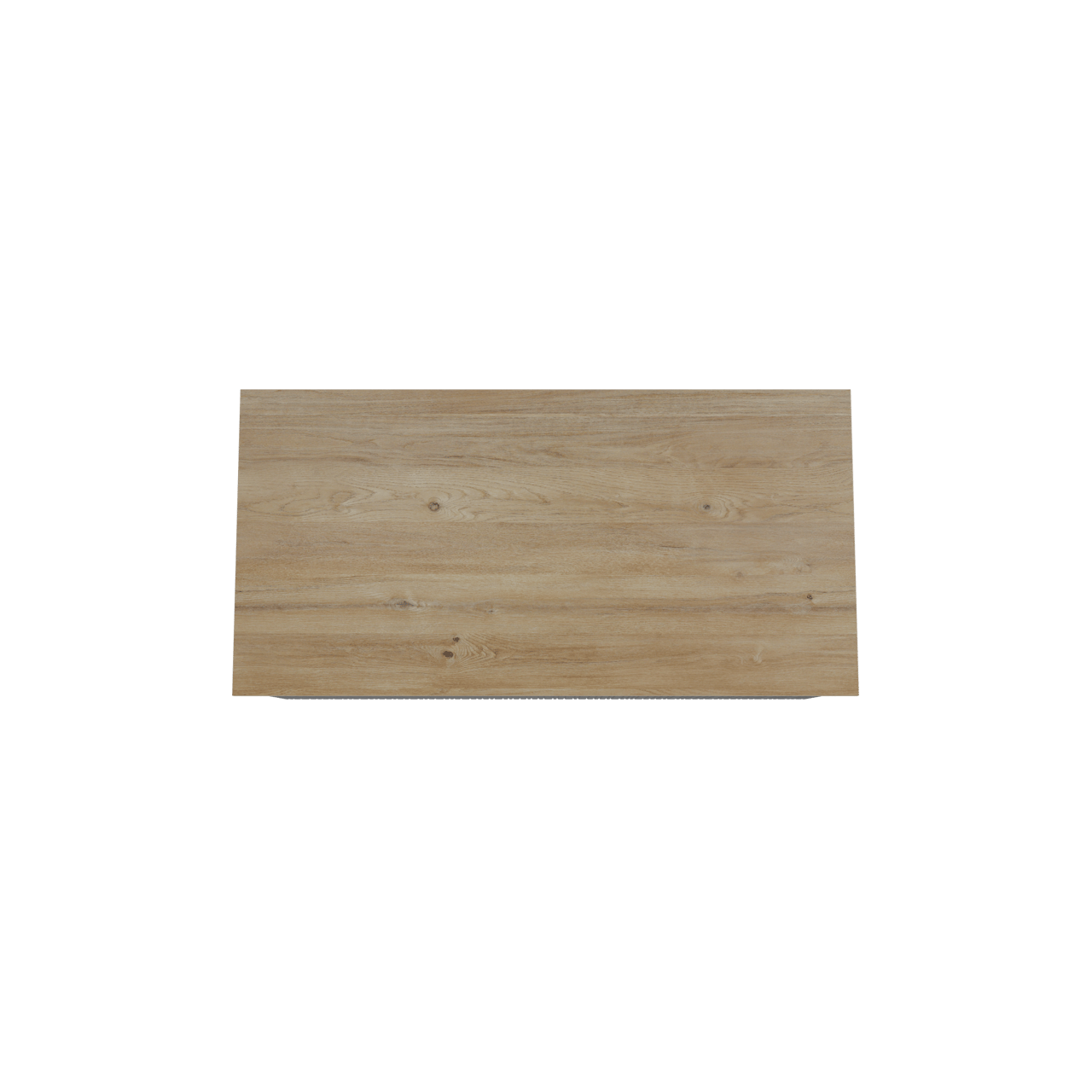 Storke Ribs zwevend badmeubel 105 x 52 cm zwart eiken met Panton enkel wastafelblad in melamine ruw eiken, Verticale asymmetrische rechte ribbel