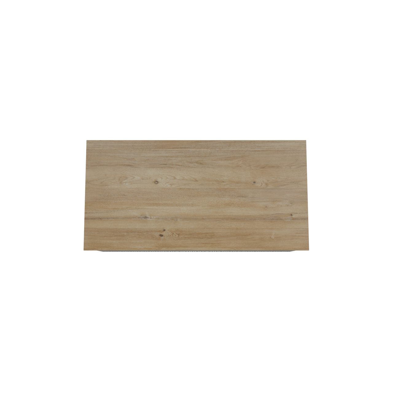 Storke Ribs meuble salle de bains suspendu 105 x 52 cm chêne noir avec Panton tablette simple en mélaminé chêne brut, Nervure droite asymétrique verticale