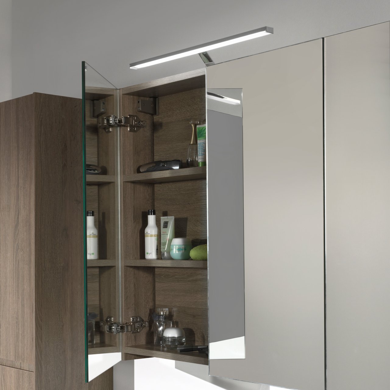 Balmani Cubico LED luminaire 50 cm chrome, 4100K