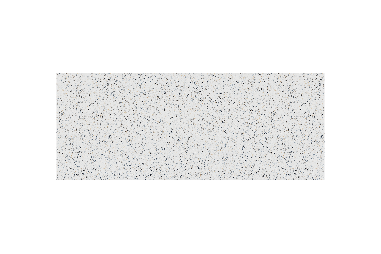 Storke Tavola enkel of dubbel wastafelblad mat wit/zwart terrazzo 130 x 52 cm