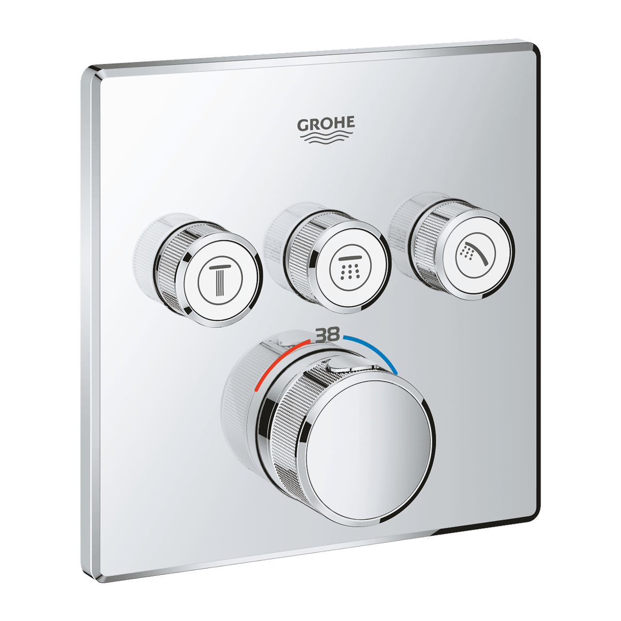 Grohe Grohtherm SmartControl thermostat de douche encastré, élément encastré non inclus