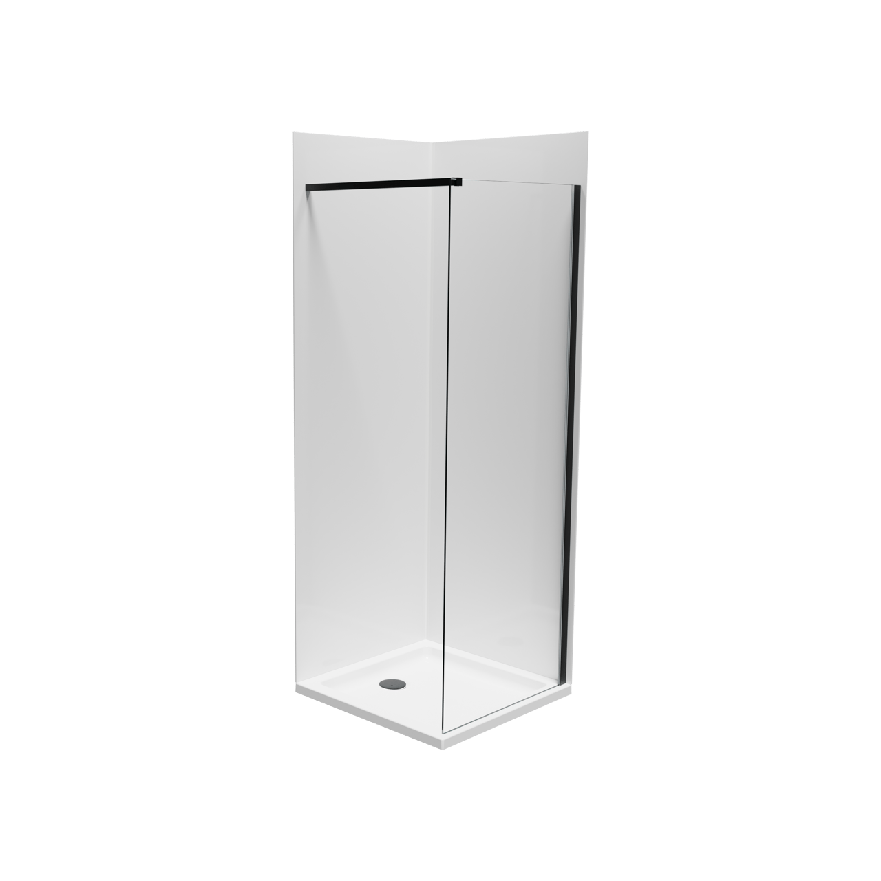 Linie Wall panneaux muraux de douche 80 x 80 x 220 cm acrylique blanc brillant