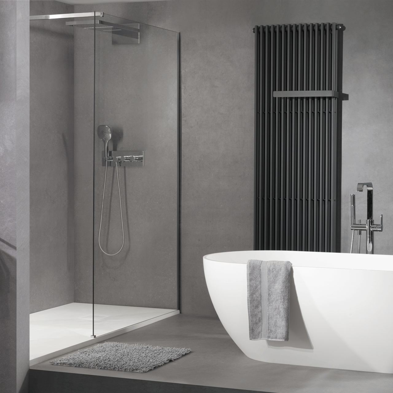 Blaufoss Mystic Fall Regendusche Duschkopf: Rechteckig, Wasserfallfunktion, 55 x 23 cm, Chrom Glänzend