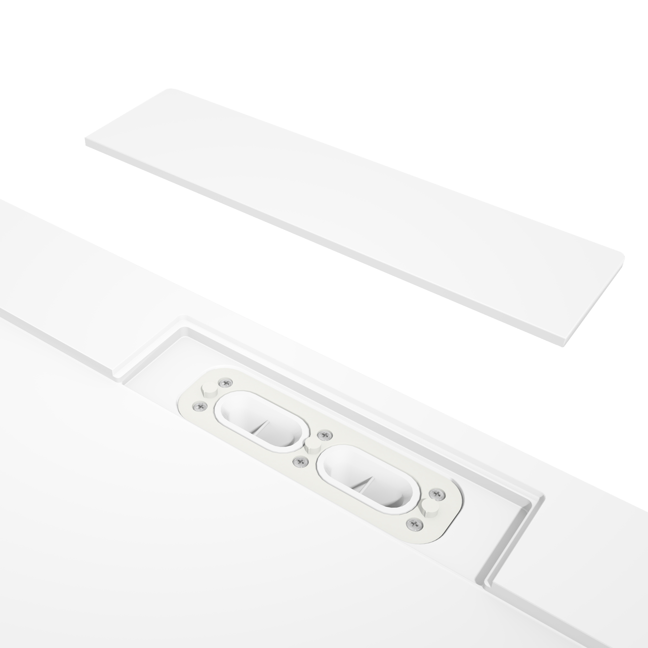 Balmani Andes receveur de douche 180 x 90 cm Solid Surface blanc mat