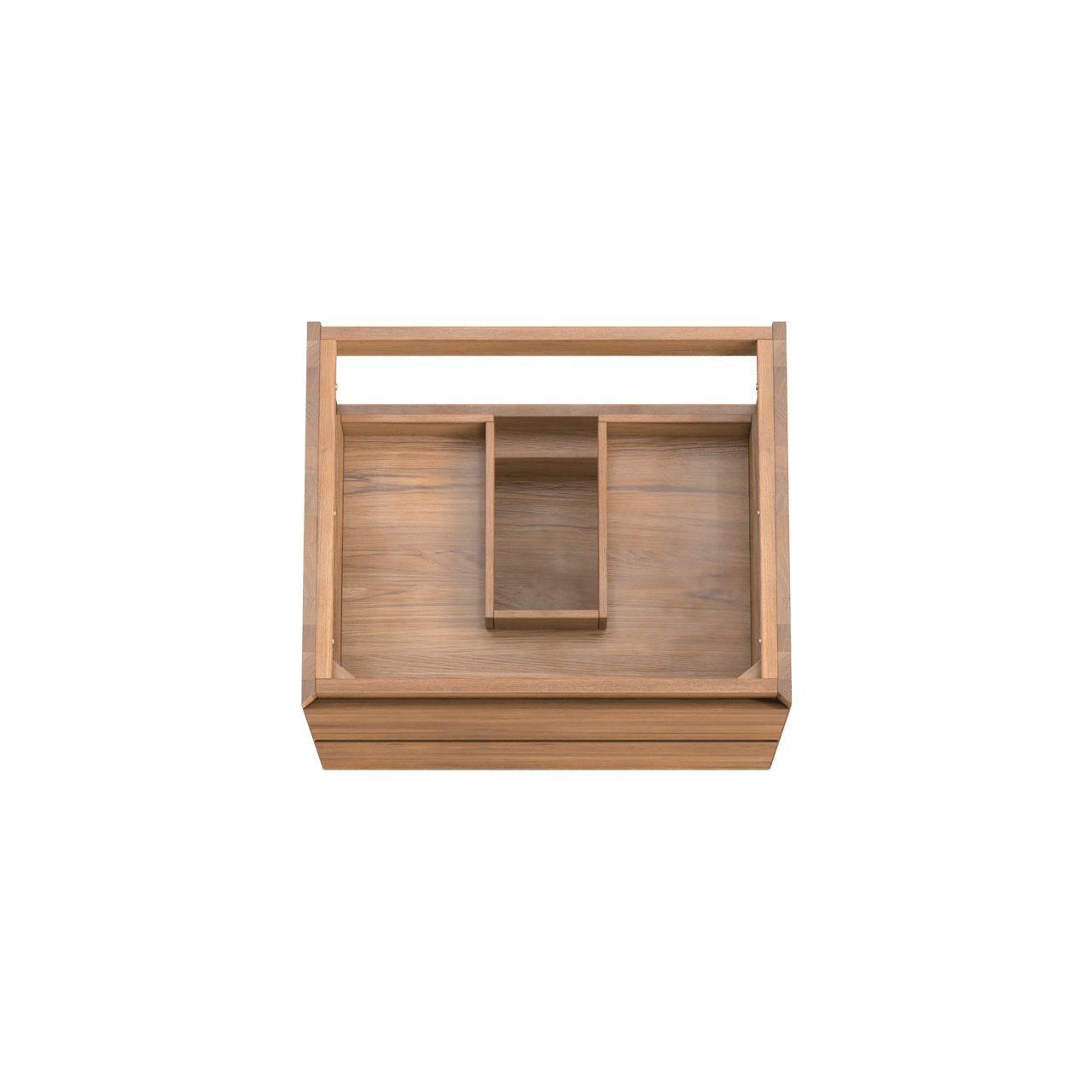 Balmani Mitra meuble sous-lavabo suspendu 67,5 x 55 cm teck 2 tiroirs