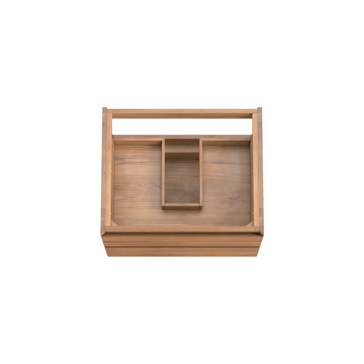 Balmani Mitra zwevende wastafelonderkast 67,5 x 55 cm teak 2 lades