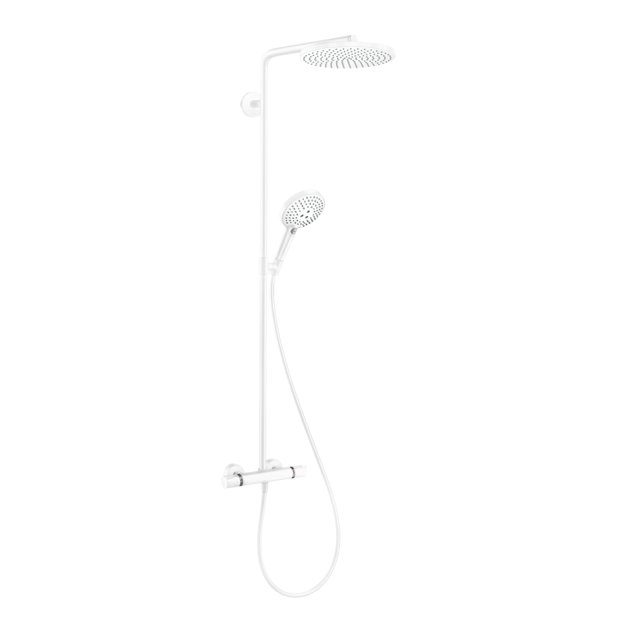 Hansgrohe Raindance Select S240 colonne de douche de pluie robinet thermostatique Blanc Mat