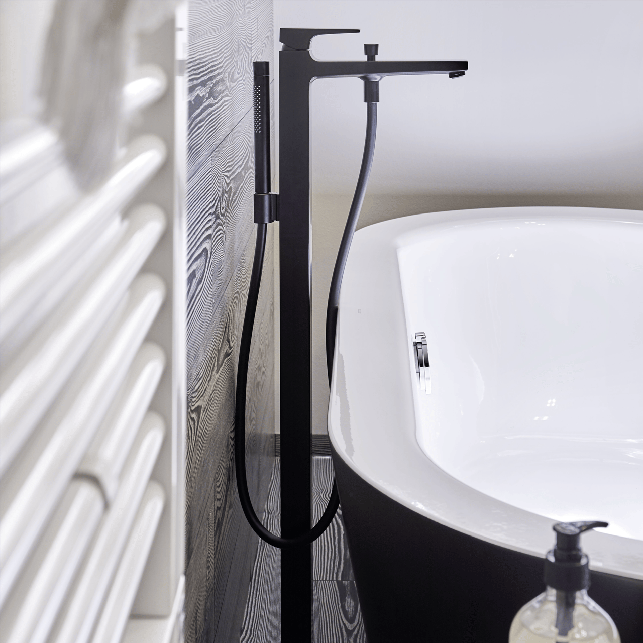Hansgrohe Metropol vrijstaande badkraan Matt Black