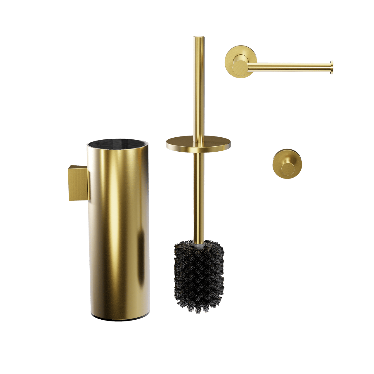 Blaufoss Harmony WC-Zubehör-Set, Brushed Gold