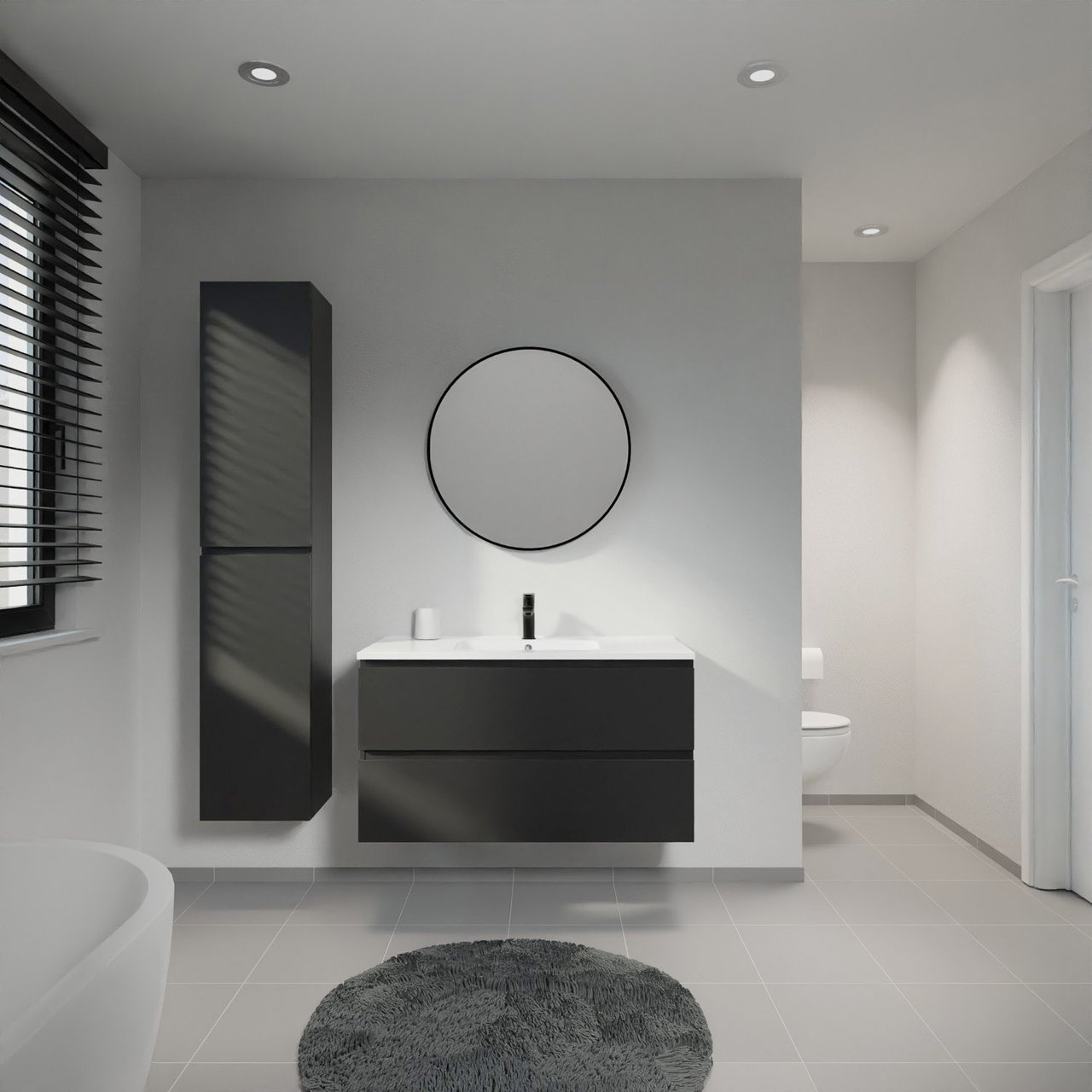 Linie Lado Badmöbel Set mit Vano Waschtisch