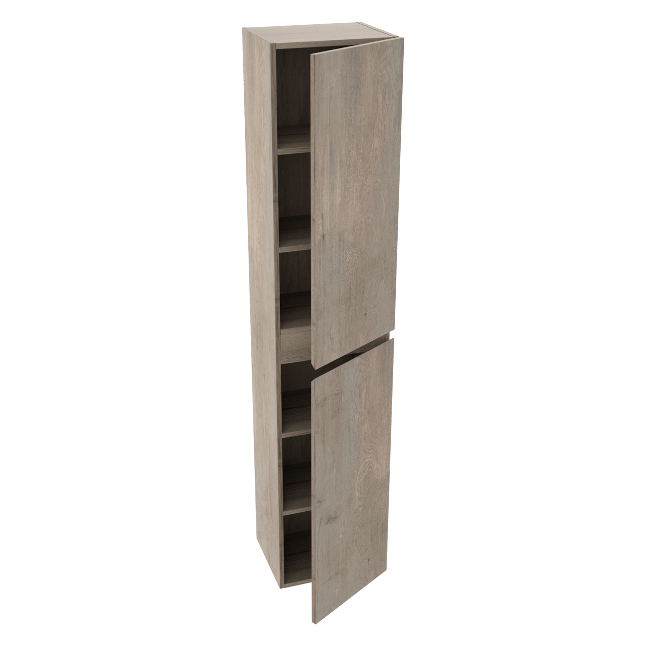 Linie Lado colonne salle de bains suspendue chêne gris 35 x 30 x 170 cm