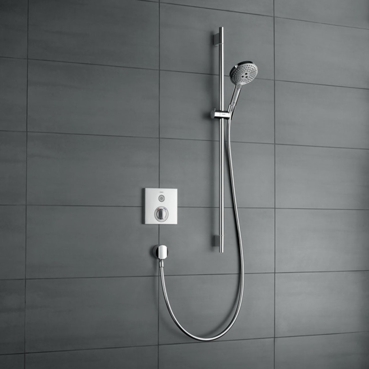 Hansgrohe Raindance Select S 120 barre de douche 101 cm avec douchette 12 cm 3 fonctions chrome brillant
