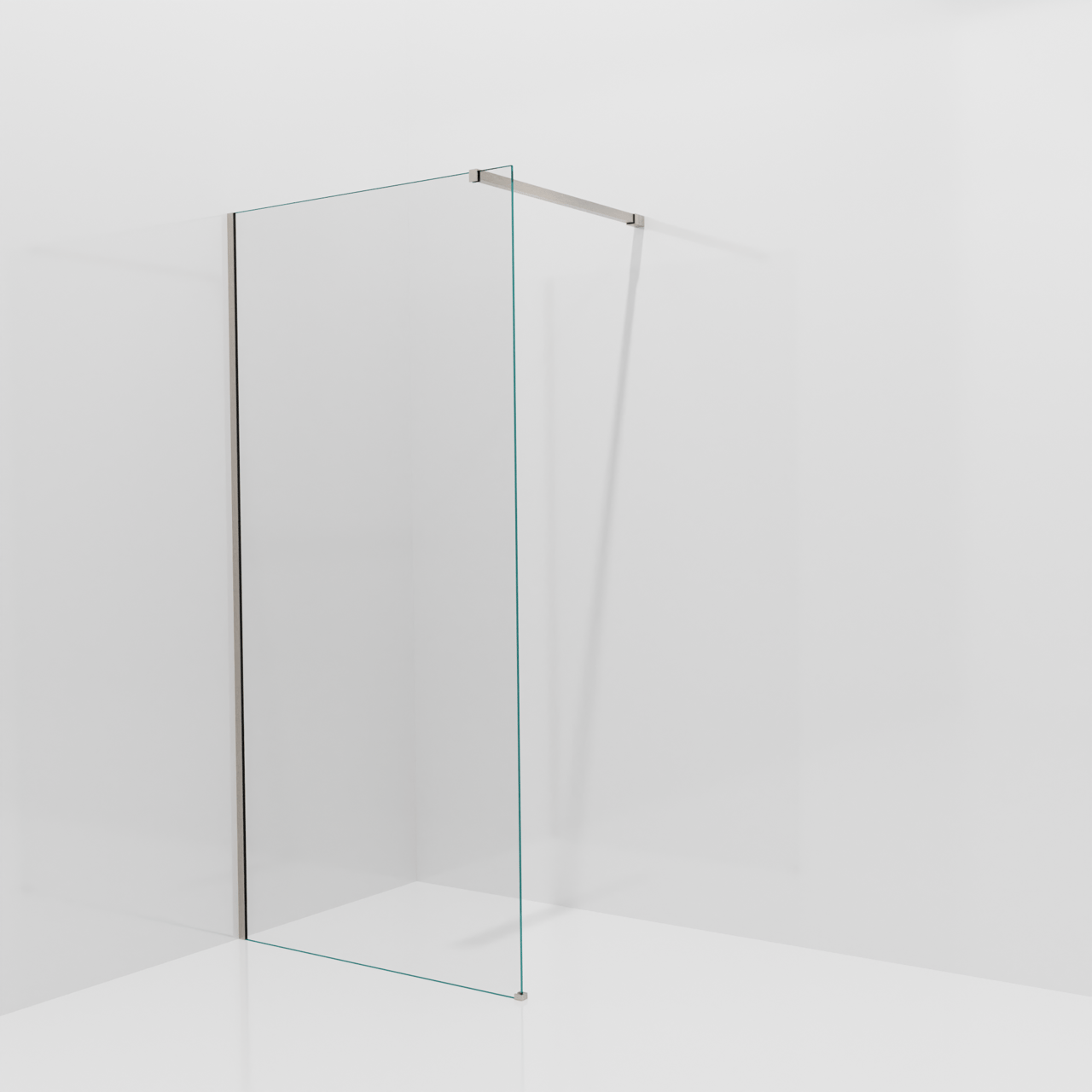 Balmani Modular inloopdouche: 100 x 200 cm, Helder glas, Brushed CoolMetal profielen