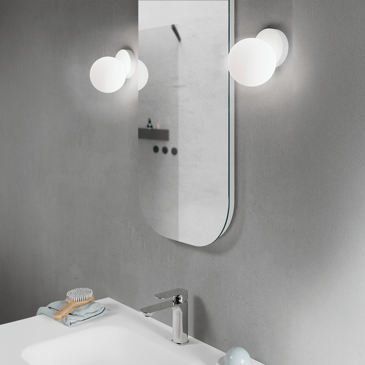 Balmani Orbis LED Beleuchtung 12 cm weiß (2er-Set)