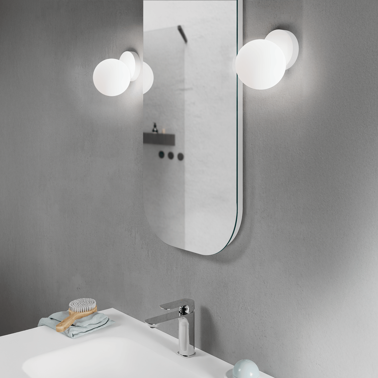 Balmani Orbis LED Spiegelbeleuchtung: 12 cm, Weiß