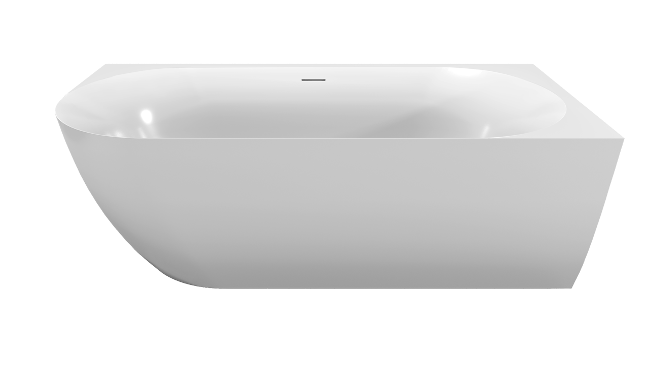 Luca Varess Otello tweepersoons hoekbad rechts 170 x 80 cm acryl Glanzend Wit