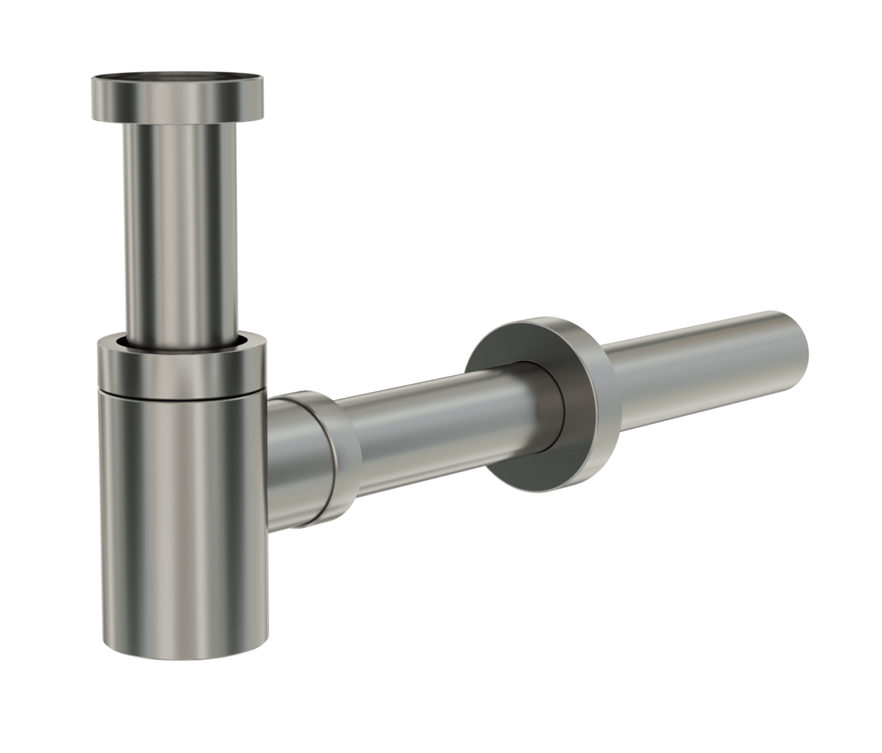 Santeg Styledrain MINI-X Ablauf für Handwaschbecken, CoolMetal gebürstet, 32 mm
