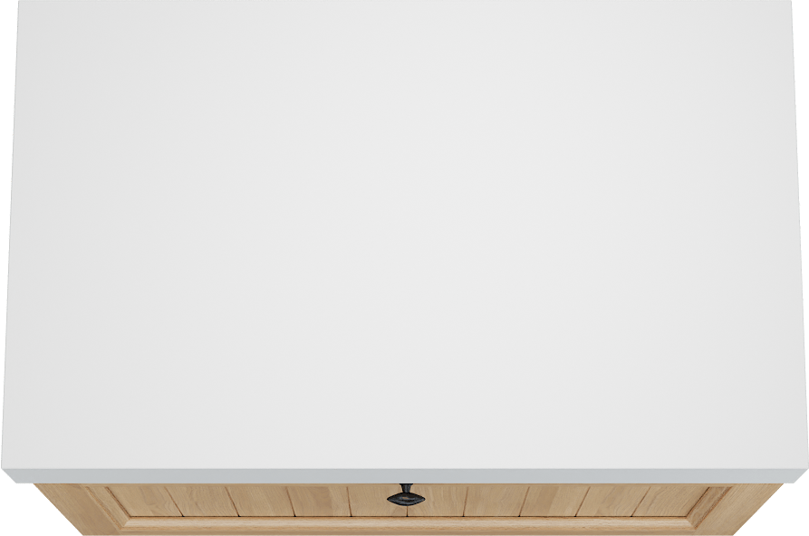 Balmani Lemon meuble salle de bains suspendu 90 x 55 cm, placage chêne naturel avec Dominus tablette simple en blanc mat