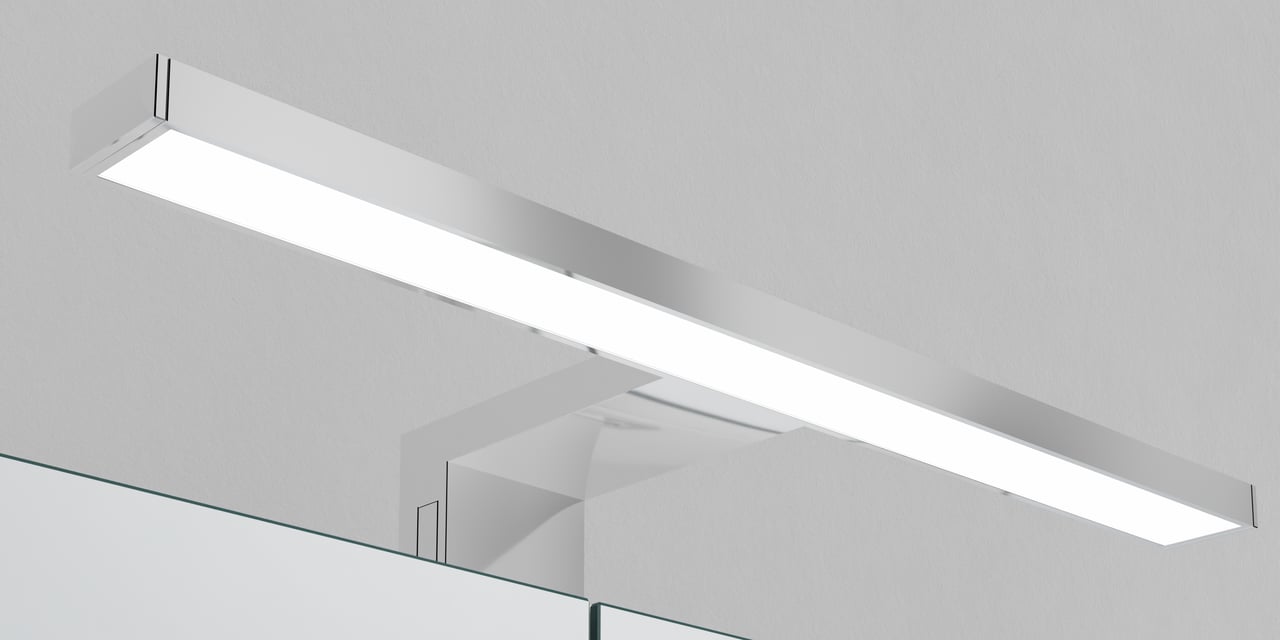 Luca Varess Delos LED Spiegelbeleuchtung: 30 cm, Chrom