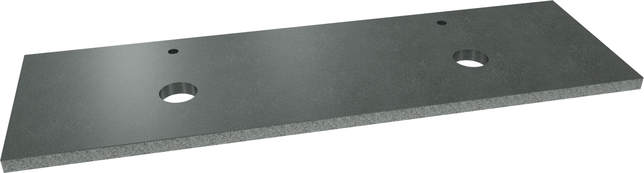 Balmani Rock Doppelwaschtischplatte, Granit poliert, 180 x 55 cm