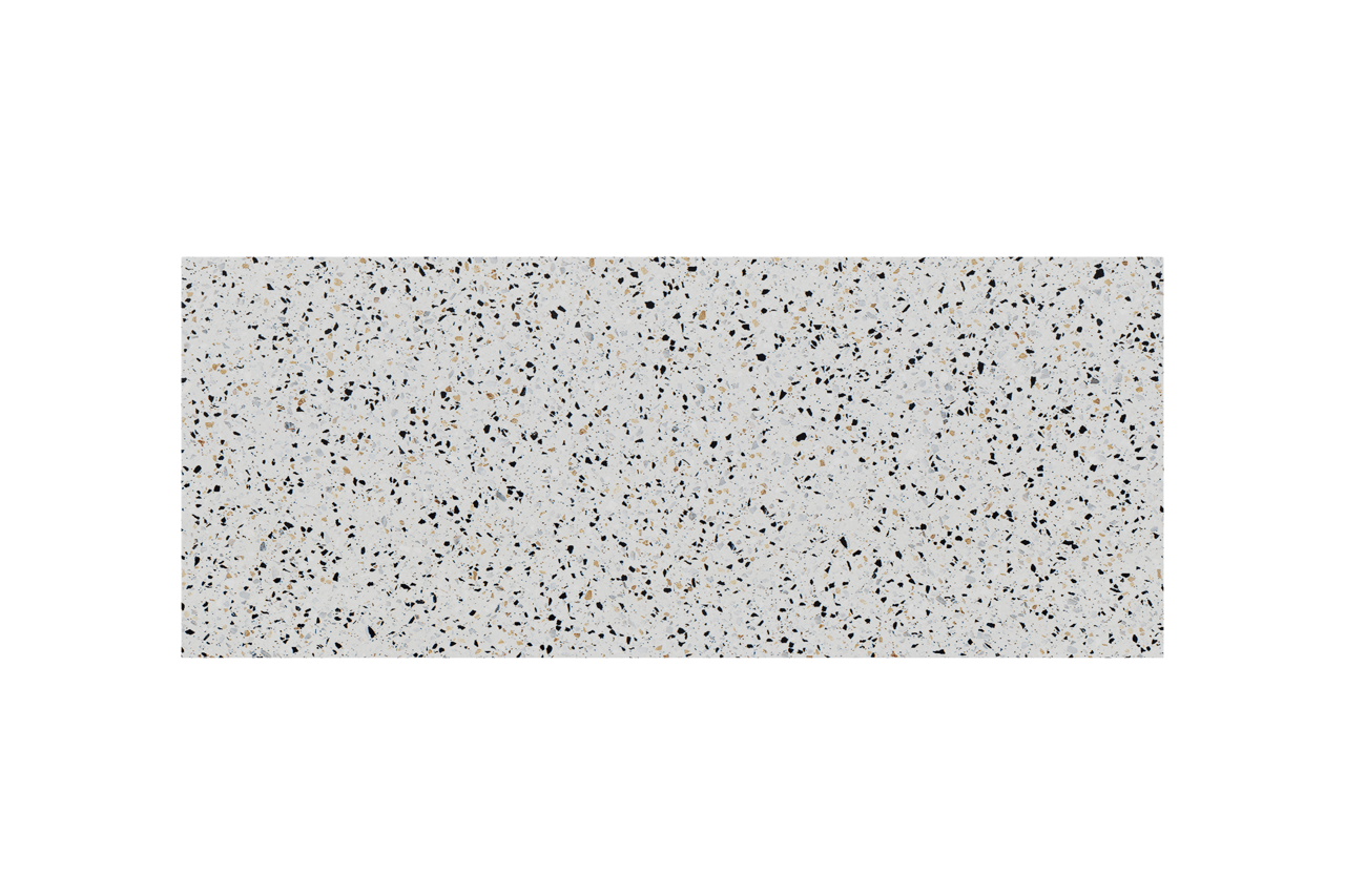 Balmani Stretto enkel of dubbel tablet Bianco Nero terrazzo 135 x 55 cm
