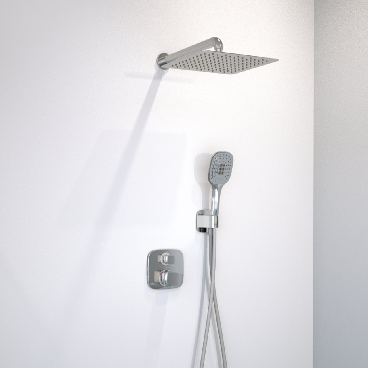 Blaufoss Ultra tête de douche carrée 30 x 30 cm Chrome Brillant