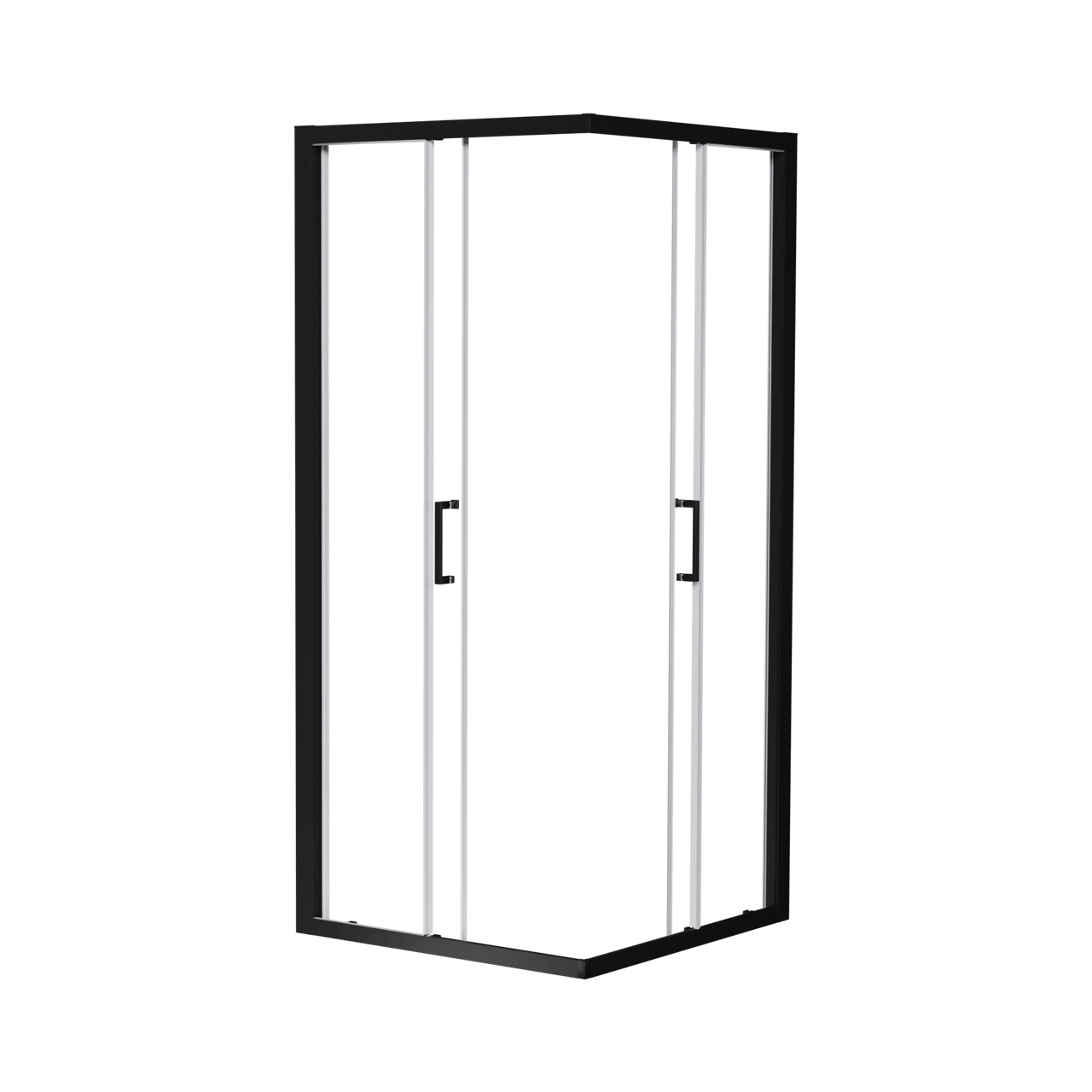 Luca Varess Talan douche schuifdeur 90 x 200 cm helder glas mat zwart profiel