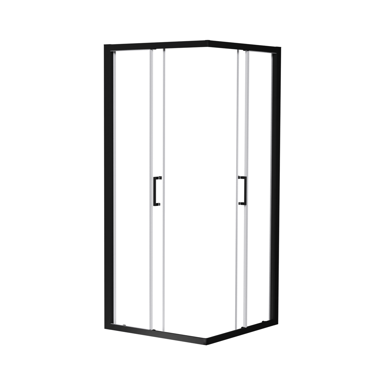 Luca Varess Talan douche schuifdeur 90 x 200 cm helder glas mat zwart profiel