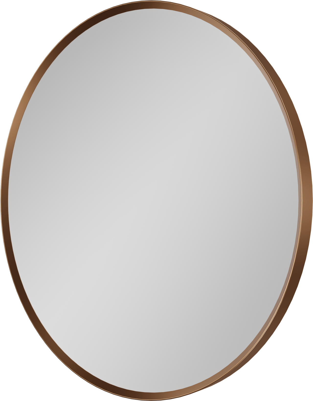 Balmani Auro Gäste-WC Spiegel: Rund, Brushed Rosegold, Ø 45 cm