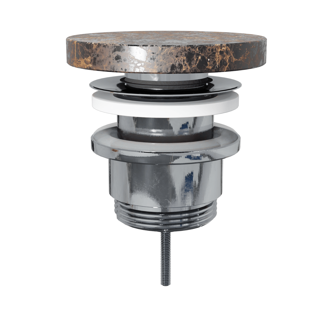 Balmani Click Flat Large crépine fermable Dark Emperador