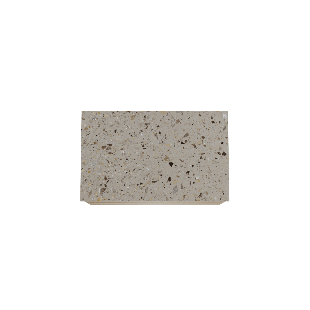 Balmani Mitra zwevend badkamermeubel 90 x 55 cm ruwe eik met Stretto enkel tablet in terrazzo greige terrazzo