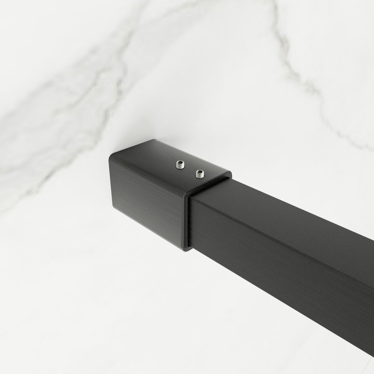 Balmani Modular douche à l'italienne 160 x 200 cm verre transparent profil noir mat