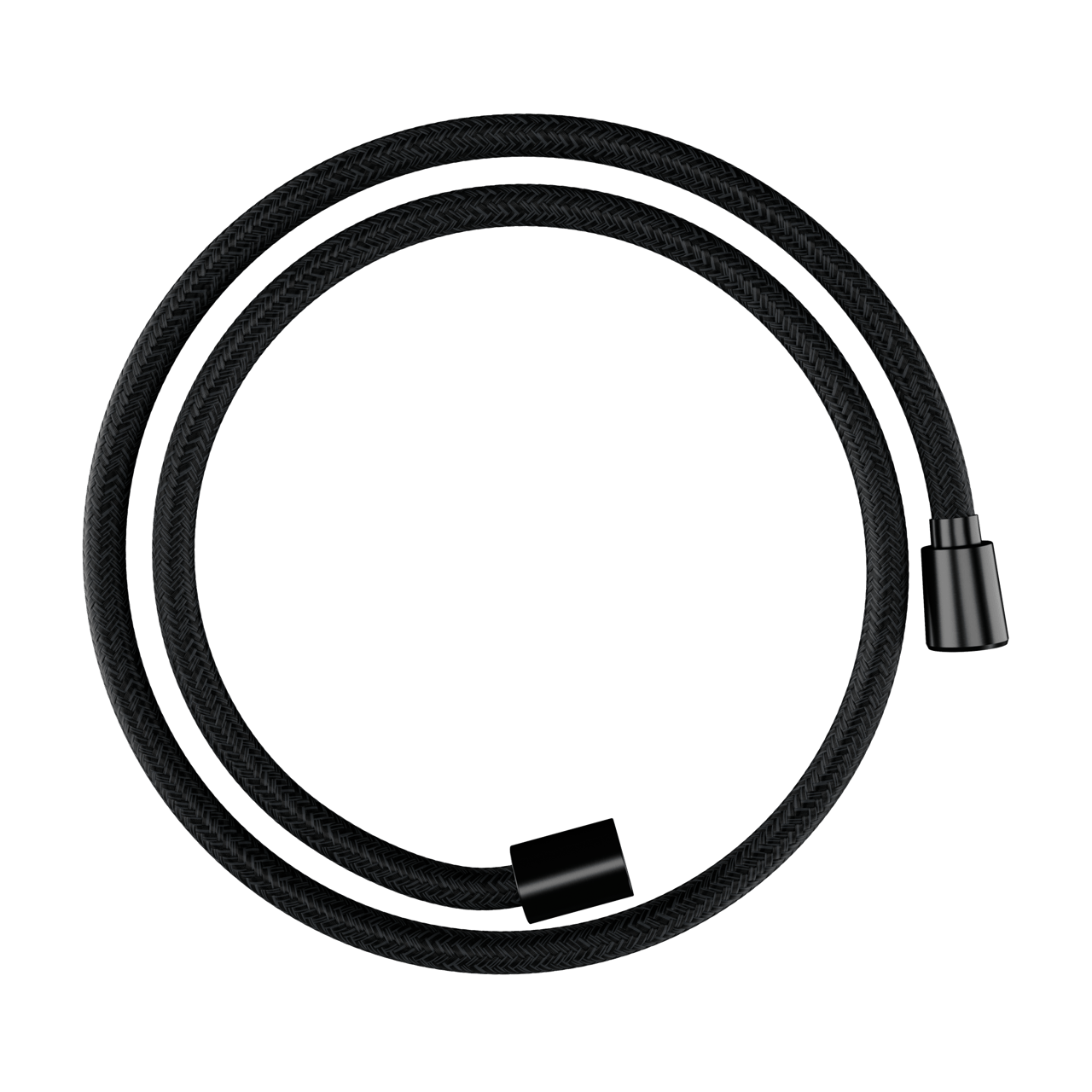 Hansgrohe Designflex Textilbrauseschlauch: 125 cm, Brushed Black Chrome