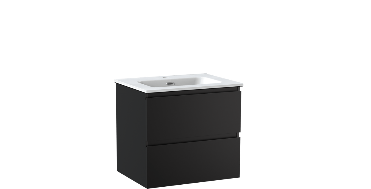 Linie Lado meuble salle de bains avec lavabo Baro