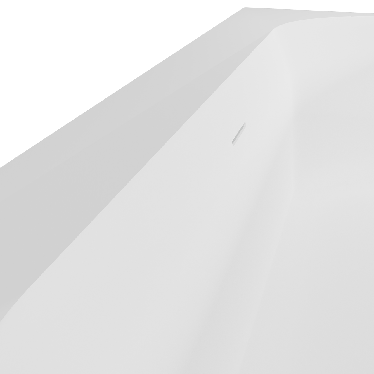 Luca Varess Siesta baignoire îlot rectangulaire 180 x 90 cm acrylique blanc mat