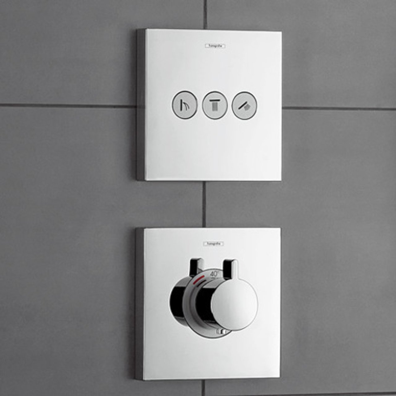 Hansgrohe Showerselect S Thermostat-Duscharmatur: Unterputz, für 3 Verbraucher, Chrom glänzend