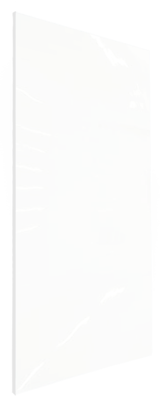 Linie Wall panneau mural de douche 140 x 260 cm acrylique Blanc Brillant