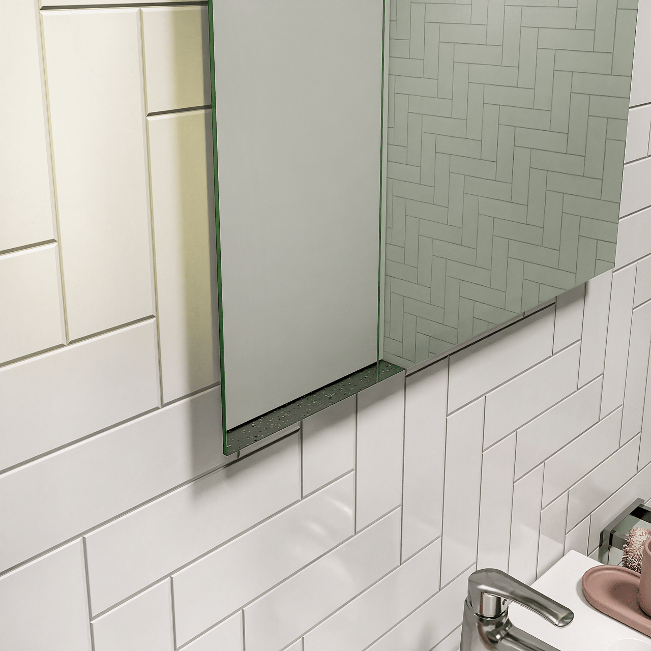 Storke Soto rechthoekig badkamerspiegel 60 x 75 cm