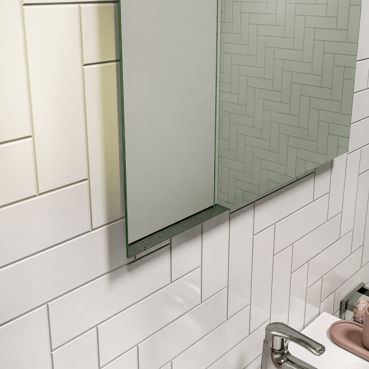 Storke Soto rechthoekig badkamerspiegel 60 x 75 cm