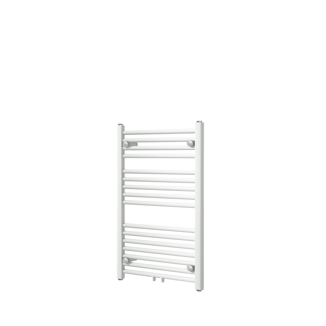 Vipera Kanza enkele handdoekradiator 50 x 80 cm centrale verwarming mat wit zij- en middenaansluiting 448W