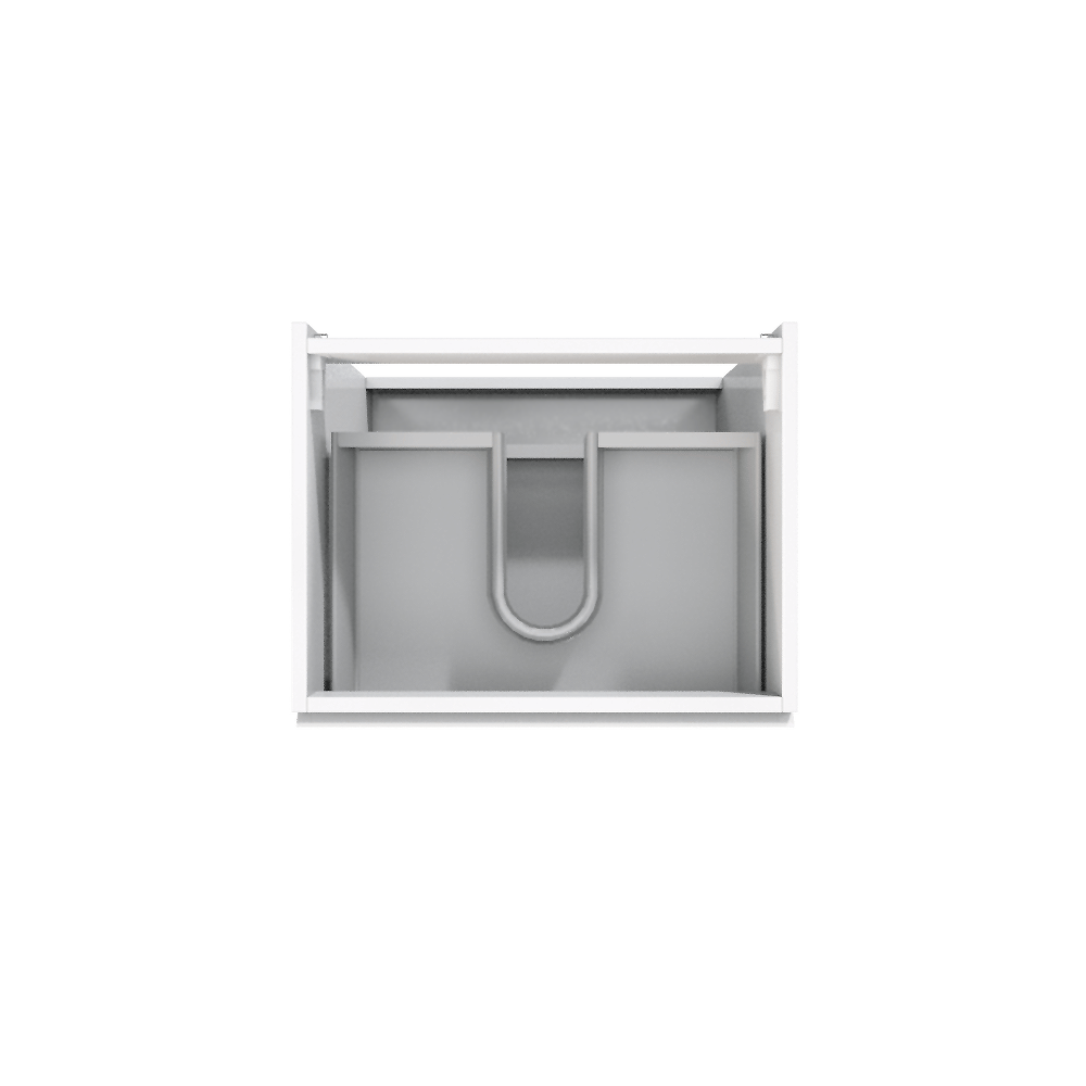 Storke Delta staande wastafelonderkast 60 x 48 cm hoogglans wit 3 lades