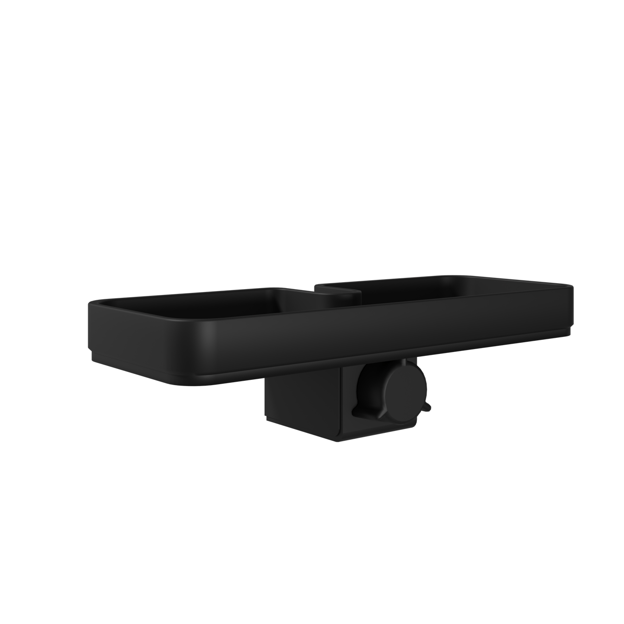 Linie Neptunus verstelbaar doucherek mat zwart