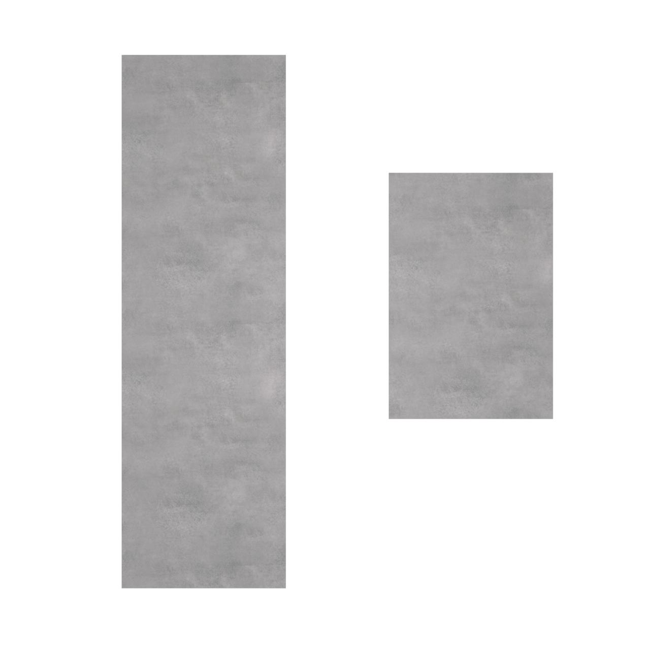 Linie Plato set badpanelen pvc betongrijs Oregon