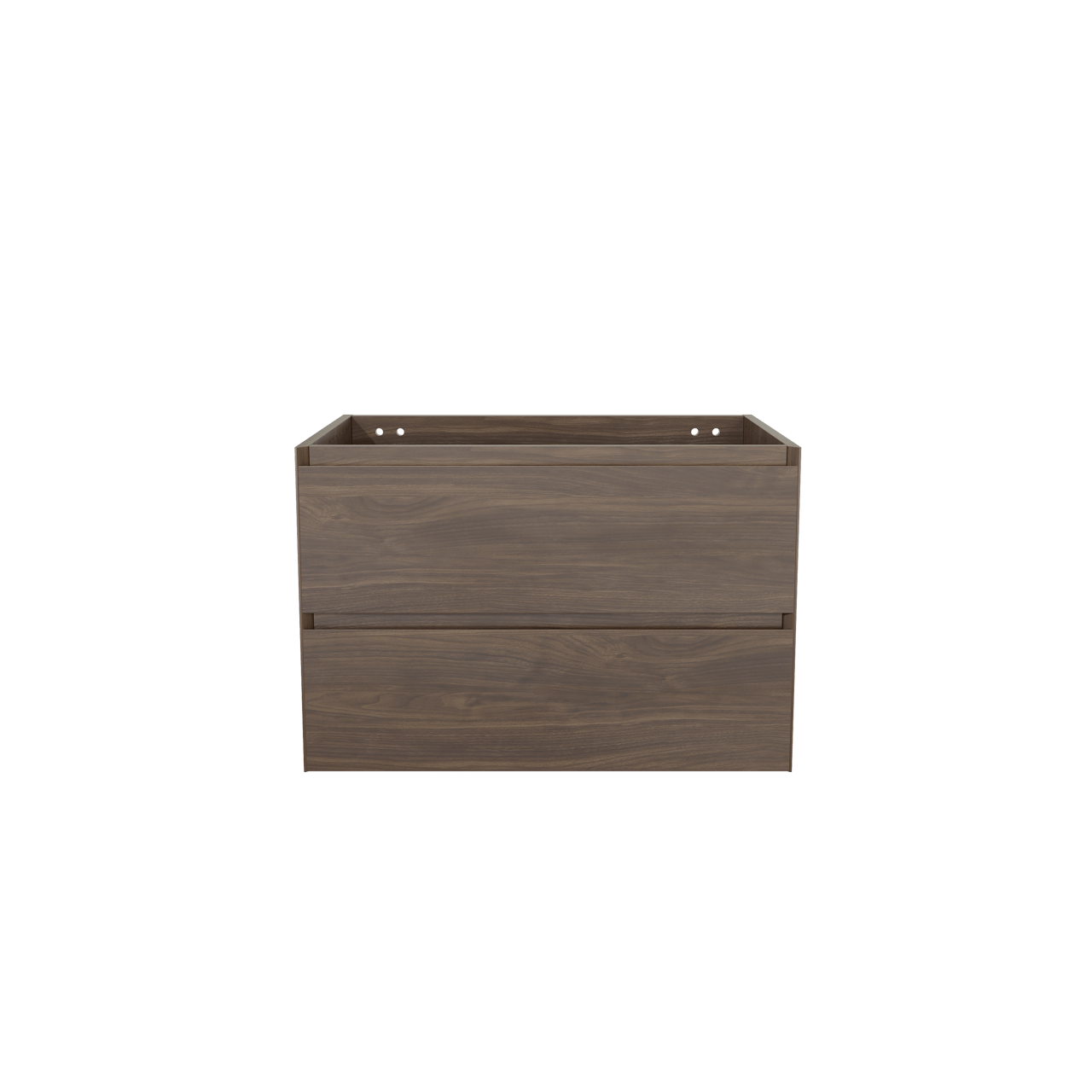 Balmani Mitra meuble sous-vasque suspendu 75 x 55 cm noyer américain 2 tiroirs