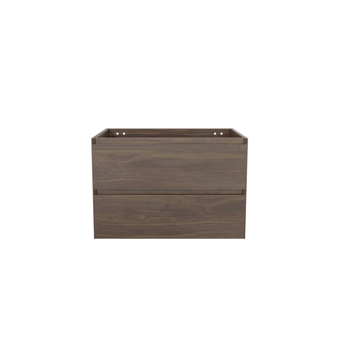 Balmani Mitra zwevend wastafelonderkast 75 x 55 cm Amerikaanse notelaar 2 lades