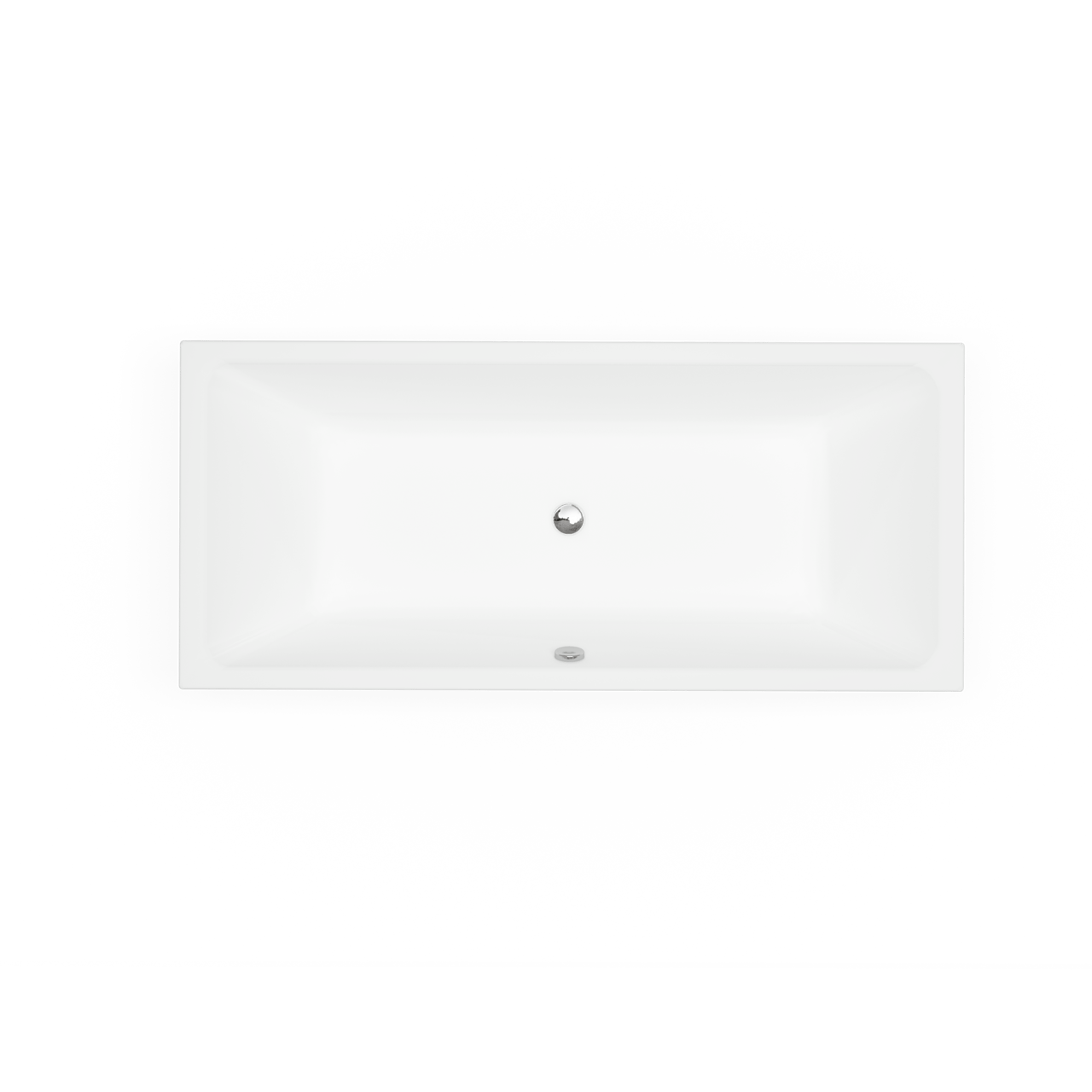 Luca Varess Viticcio tweepersoons inbouwbad 180 x 80 cm acryl mat wit