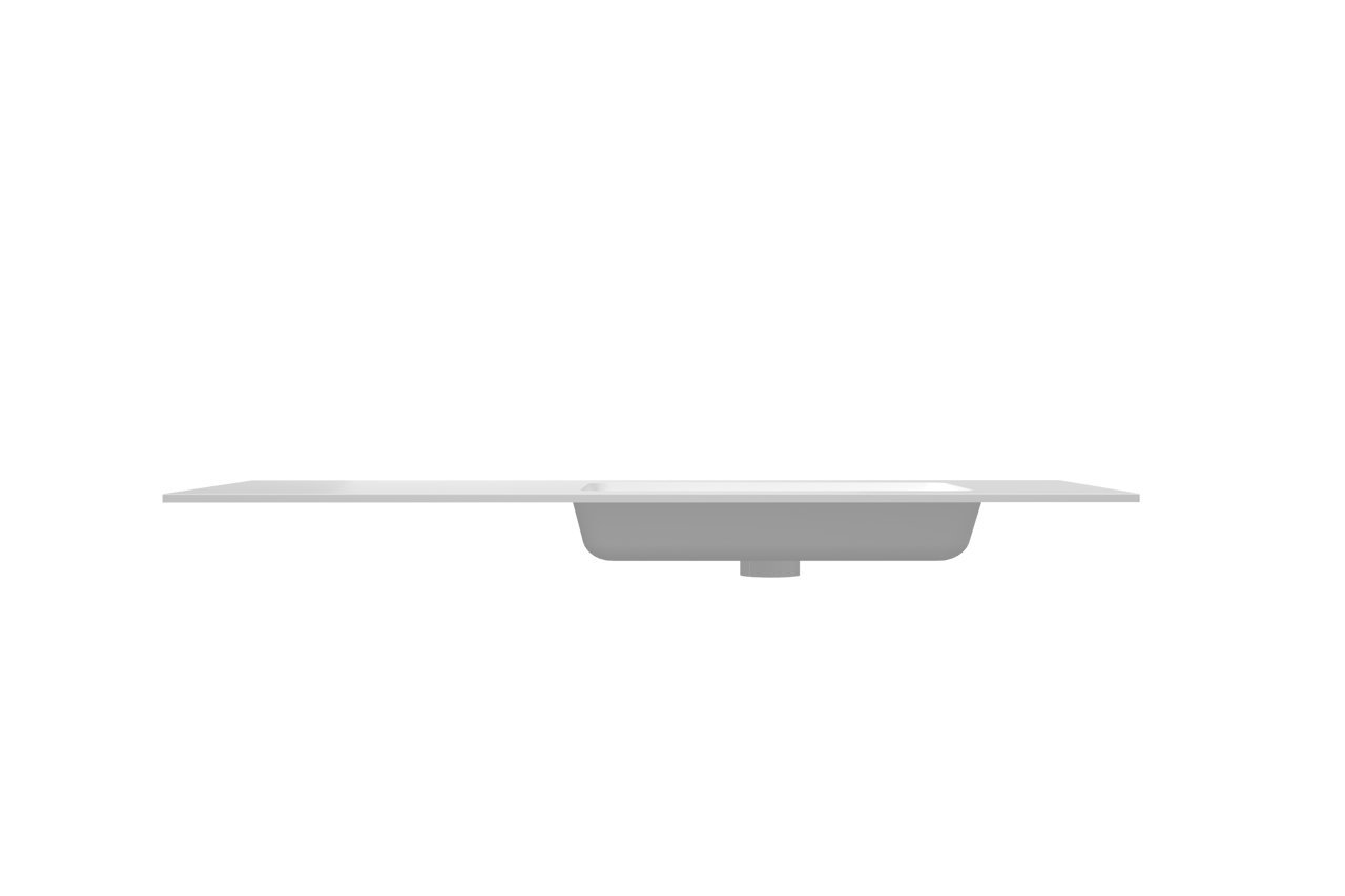 Storke Mata Waschtisch, rechts, Solid Surface matt, 130 x 52 cm, Schrankkombination 35 cm
