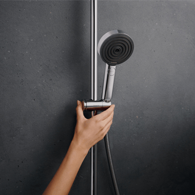 Hansgrohe Pulsify S260 Puro thermostatische kraan regendoucheset glanzend chroom